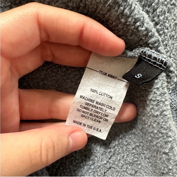 Joah Brown Over Sized French Terry Blue Button-Up Jacket - Picture 7 of 7